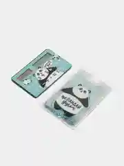 Калькулятор с чехлом для бейджа "Не пандай духом"