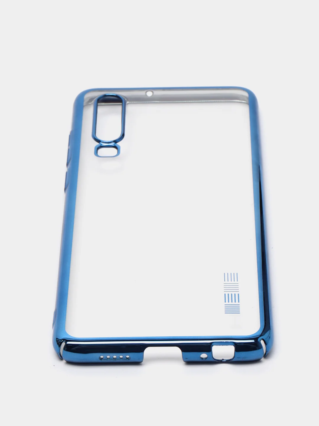 Синий пластиковый чехол honor Y8 p, 30i, p40lite E, 9c, P30, VivoY17