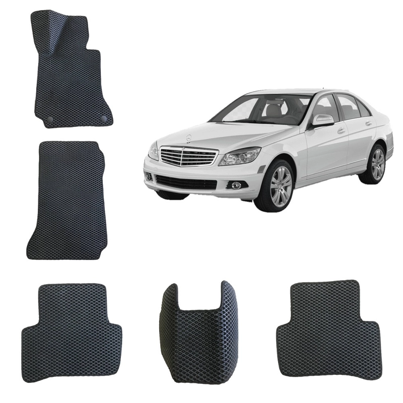 Автомобильные 3D-коврики EVA для Mercedes-Benz C-class W204(3)/Мерседеc-Бенц W204 (3)
