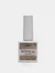 Бежевый гель лак Runail Professional "Mineral", с текстурой природного камня