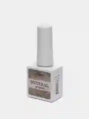 Бежевый гель лак Runail Professional "Mineral", с текстурой природного камня