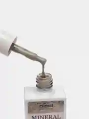 Бежевый гель лак Runail Professional "Mineral", с текстурой природного камня