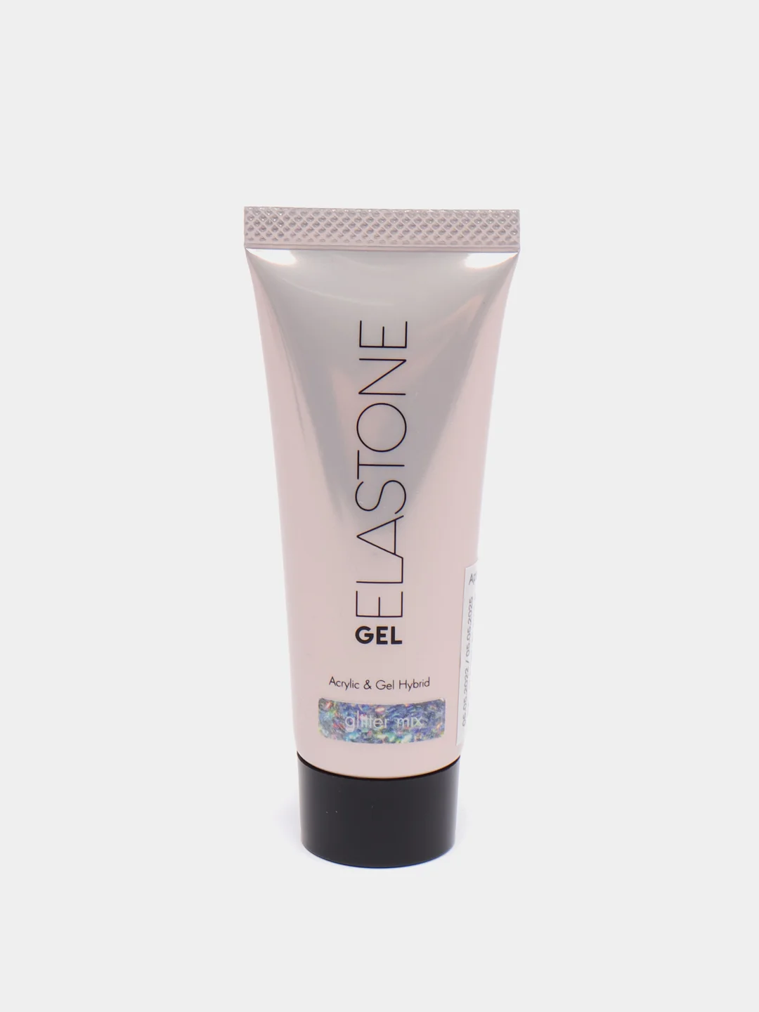 Серый металлик акригель с блестками Runail Professional Elastone Gel, 18 мл