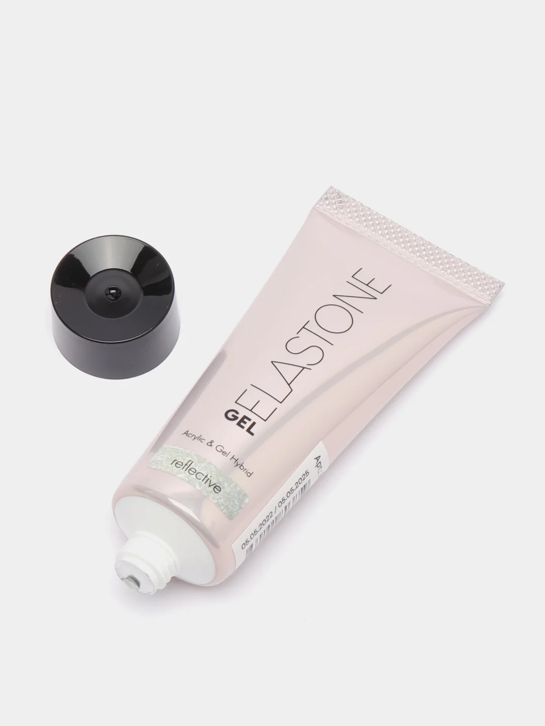Серый акригель с блестками Runail Professional Elastone Gel, 18 мл