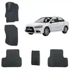 Автомобильные 3D-коврики EVA / ЕВА /ЭВА Mitsubishi Lancer 10 поколение/ Митсубиши Ланср 10