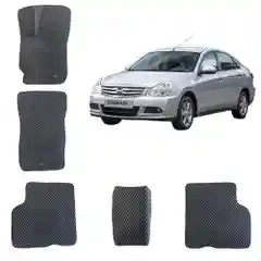 Автомобильные 3D-коврики EVA / ЕВА /ЭВА для Nissan Almera G15 3 поколение / Ниссан Альмера