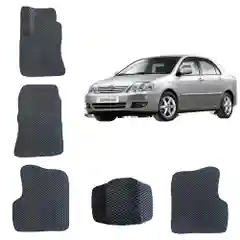 Черный автомобильные 3D-коврики EVA для Toyota Corolla 120 / Тойота Королла 120 / 121