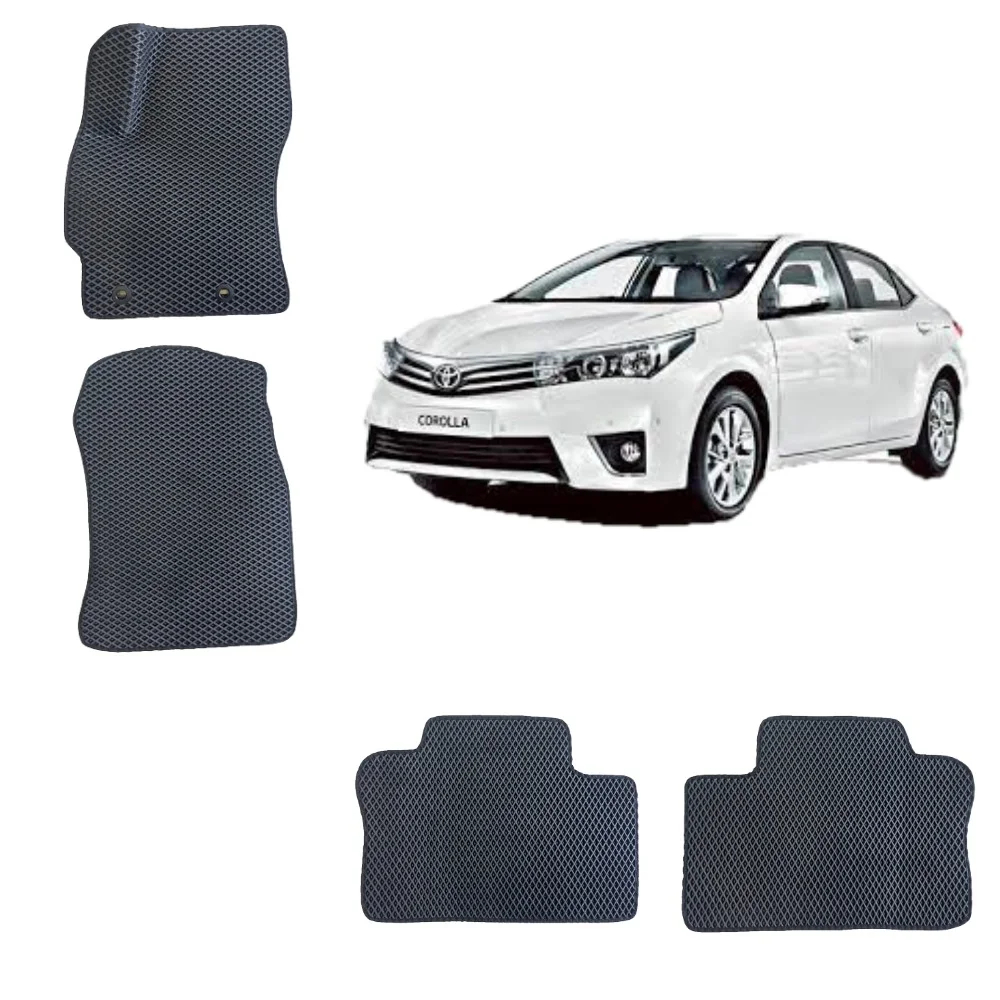 Черный автомобильные 3D-коврики EVA для Toyota Corolla 160 / Тойота Королла 160