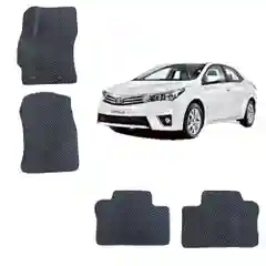 Черный автомобильные 3D-коврики EVA для Toyota Corolla 160 / Тойота Королла 160
