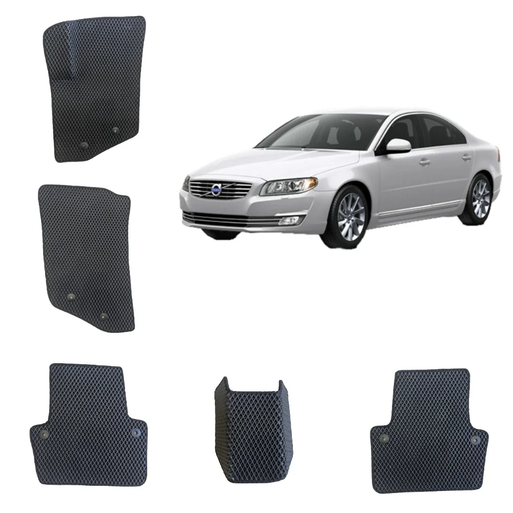 Черный автомобильные 3D-коврики EVA для Volvo S80 1 поколение / Вольво С80 (1)