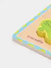 Бежевый деревянная рамка с вкладышами, развивающая игрушка