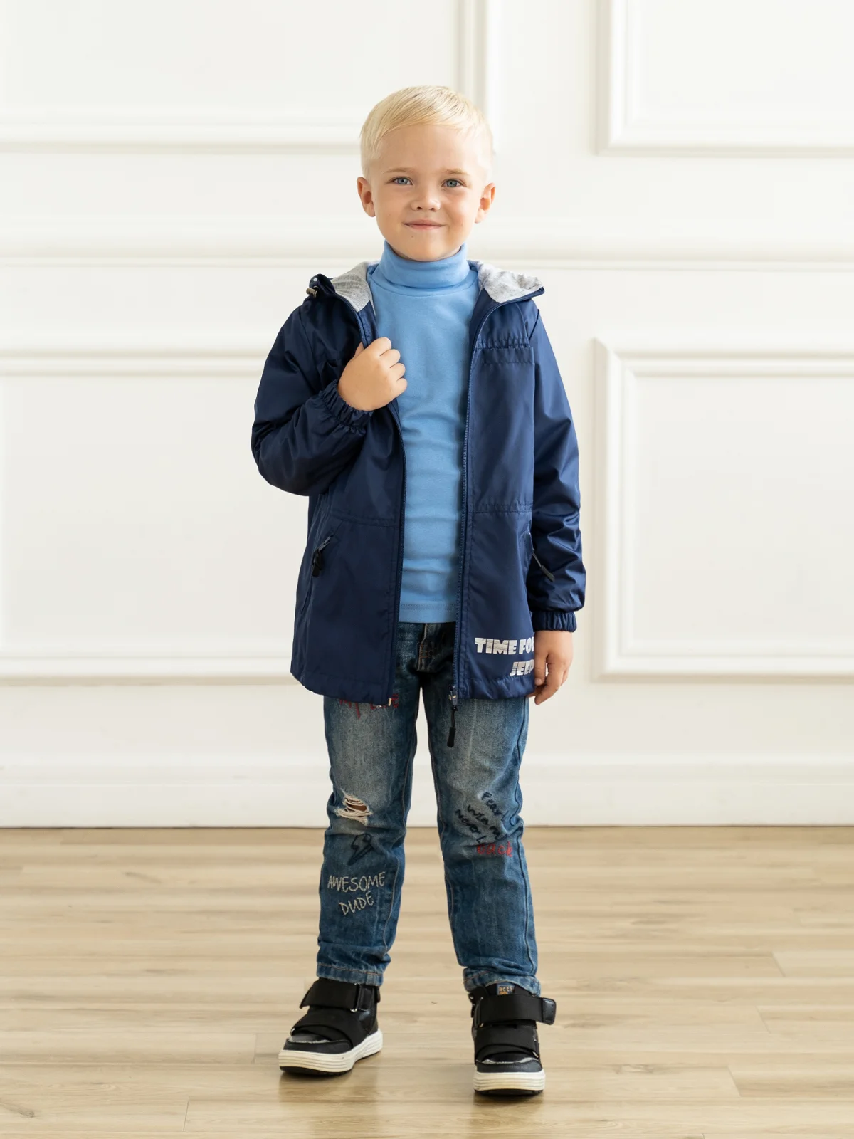 Синий ветровка для мальчика, Arctic kids