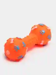 Оранжевый игрушка для собак "Косточка", с пищалкой