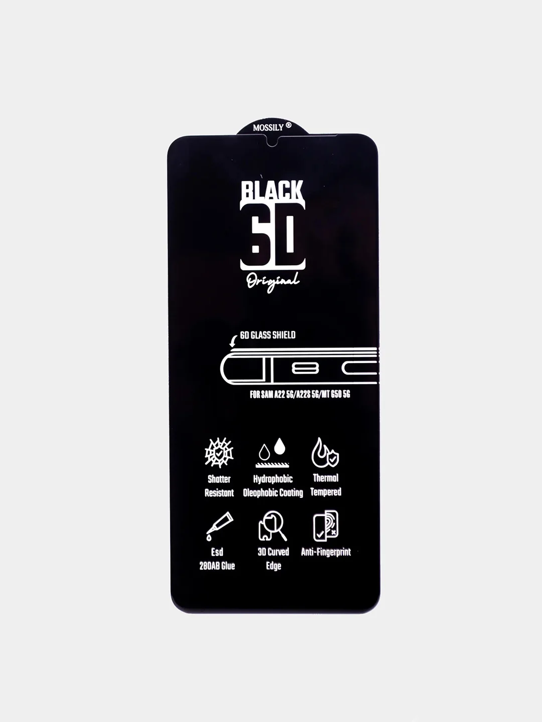 Стекло Samsung A20/A21/A21S/A22/A22S/A30/A31/A32/A33/A41/A50/A51 Mossily 6D