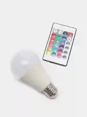 Цветная светодиодная лампа LED RGB с пультом