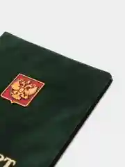Обложка для паспорта "Герб", цвет зелёный