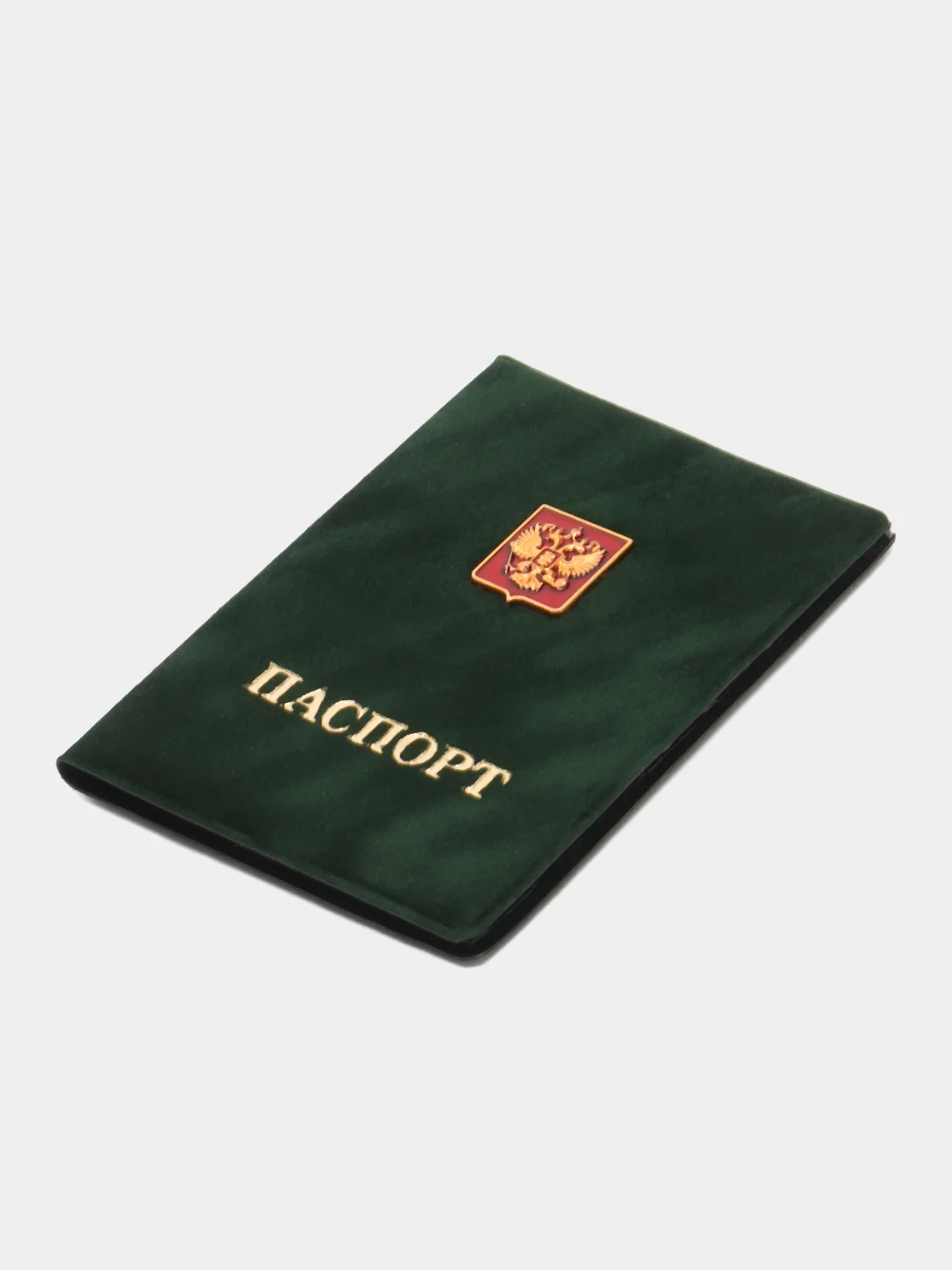 Обложка для паспорта "Герб", цвет зелёный