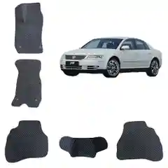 Черный автомобильные 3D-коврики EVA для Volkswagen Passat B5 / Пассат Б5
