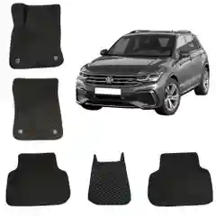 Автомобильные 3D-коврики EVA для Volkswagen Tiguan 2/ Фольксваген Тигуан 2 поколения