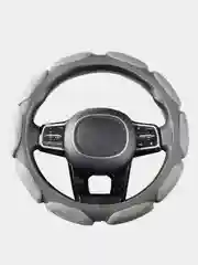 Оплетка на руль (чехол на руль) SKYWAY Sponge classic 10 подушечек M Серая замша S01101040