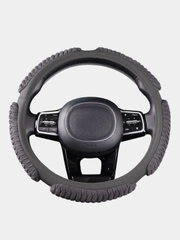 Оплетка на руль (чехол на руль) SKYWAY Sponge ribby 5 подушечек M Серая замша S01101028