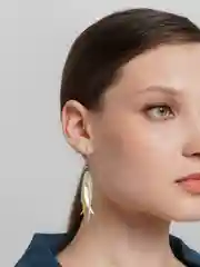 Белый серьги-перья, 6 цветов