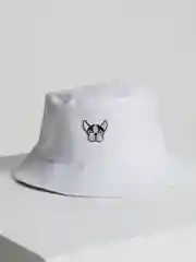 Белый панама "Мопс", 3 цвета