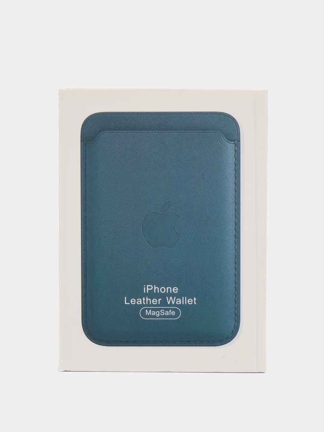 Синий кошелёк для карт на магните MagSafe Leather Wallet