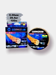 Плетеный шнур-леска для рыбалки Cormoran Braid, 0,30 мм, 29,4 кг, 100 м