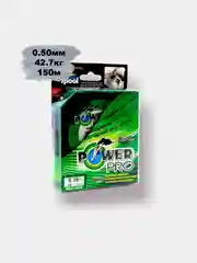 Зеленый плетеный шнур-леска Power Pro для удочки и спиннинга, 0,50 мм, 42,7 кг, 150 м