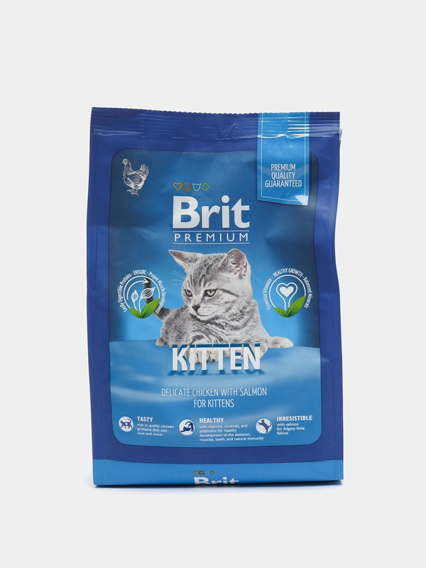 Корм Brit Premium Kitten для котят, с курицей, 400 г