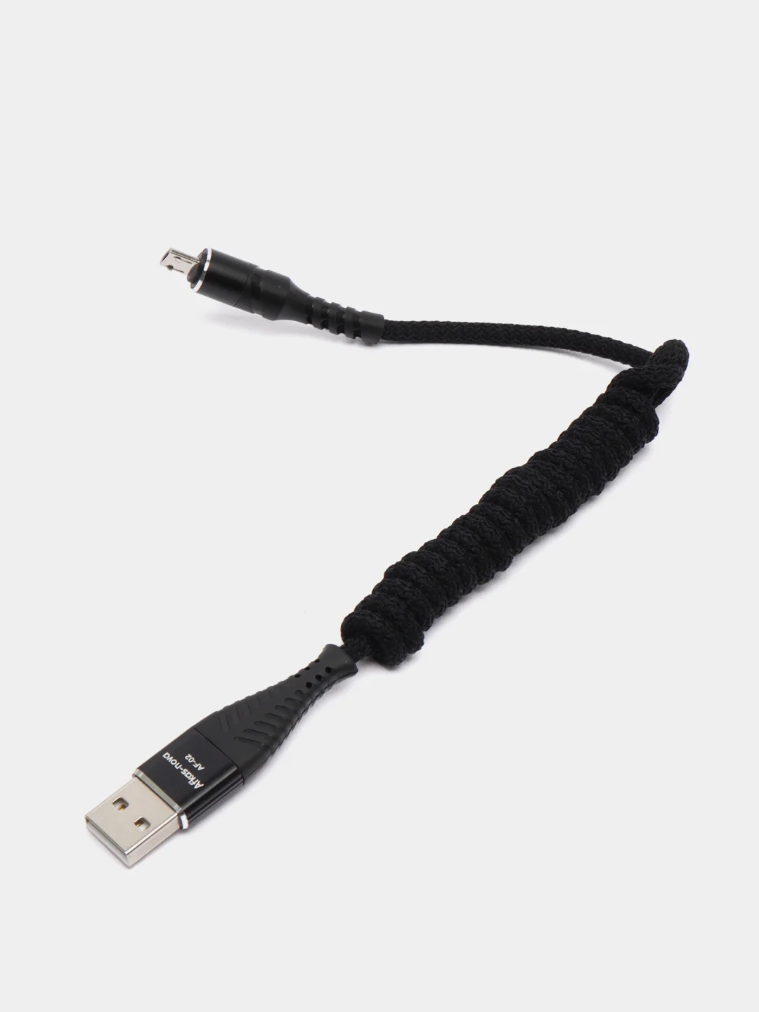 Черный кабель для зарядки и передачи данных Micro-USB