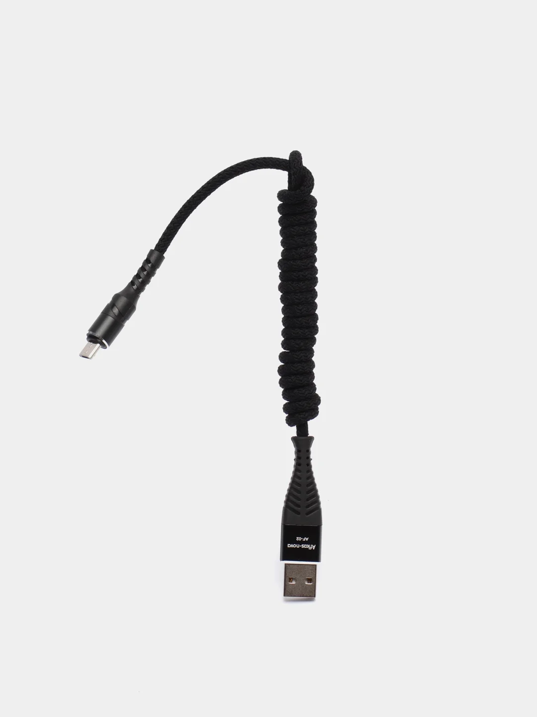 Черный кабель для зарядки и передачи данных Micro-USB