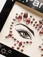 Зеленый стразы для лица самоклеящиеся