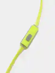 Зеленый наушники вакуумные с микрофоном EE-25