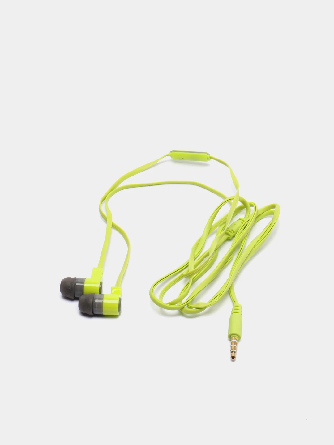 Зеленый наушники вакуумные с микрофоном EE-25