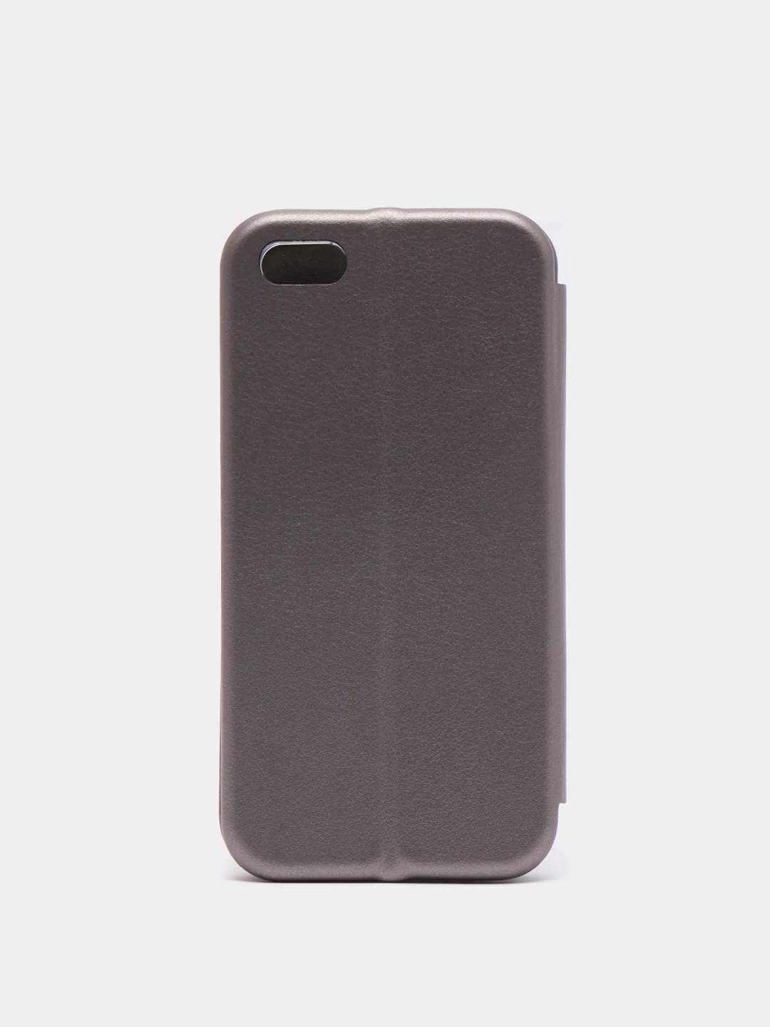 Серебряный чехол-книжка для iPhone 5, iPhone5S, iPhone SE, на магните