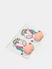 Розовый 3d-cтикер с силиконовой попкой