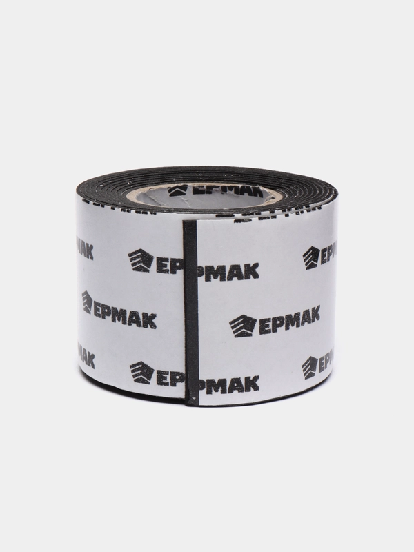 Ермак лента клеящая, монтажная, 2-х сторонняя, для авто, 50 мм x 2 м, черная