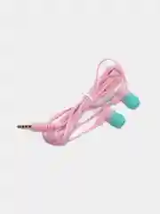 Розовый наушники вакуумные с микрофоном EE-25