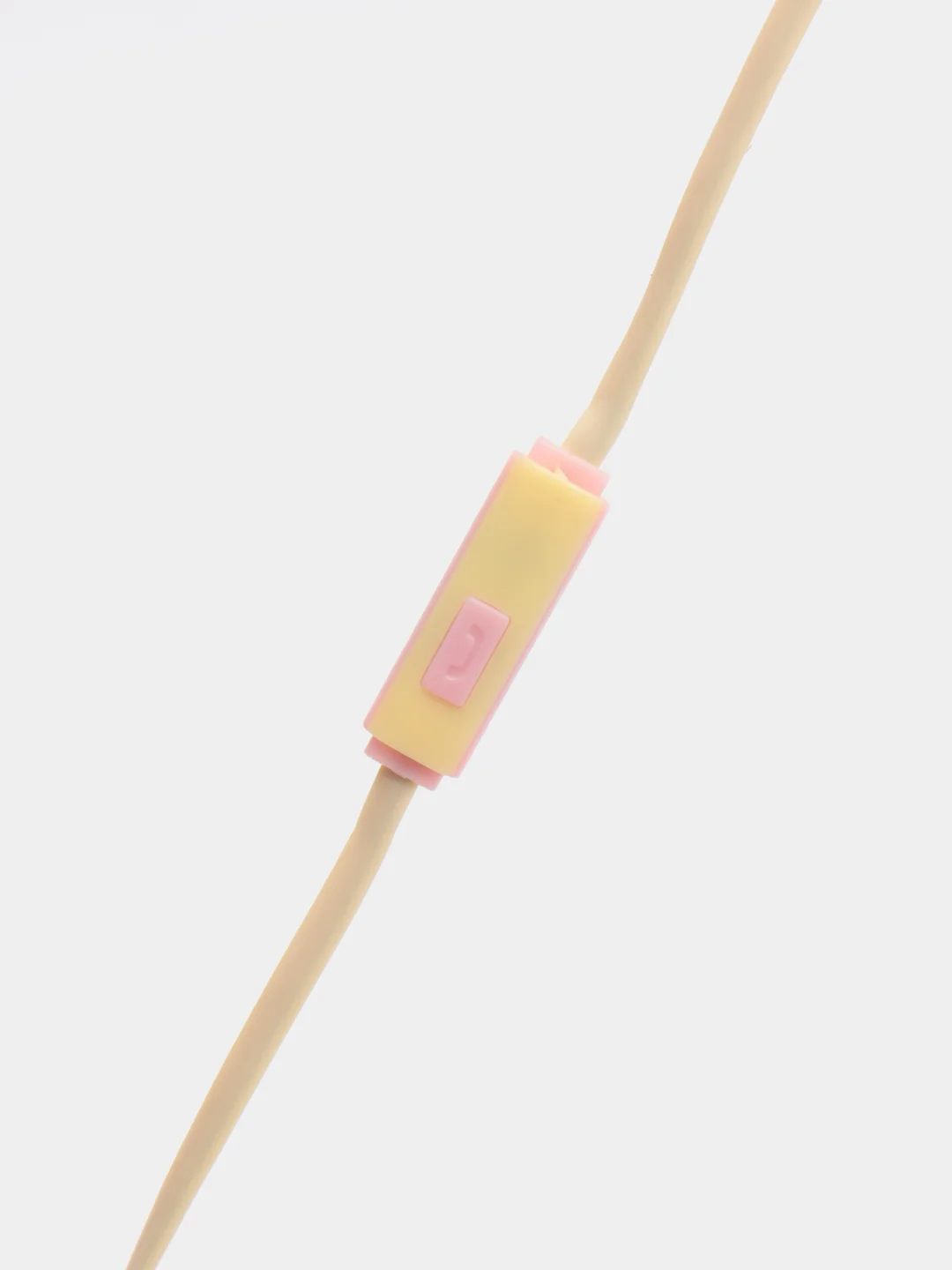 Желтый наушники вакуумные с микрофоном EE-25