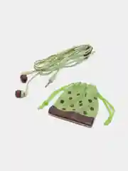 Зеленый наушники с микрофоном, вакуумные, N-1