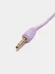 Фиолетовый наушники с микрофоном вакуумные L-14