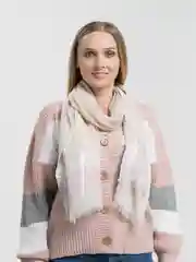 Конфетный шарф женский, с люрексом