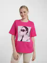 Вишнёвый футболка Oversize