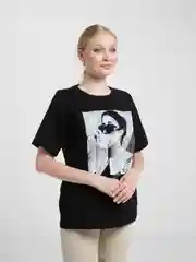 Черный футболка Oversize