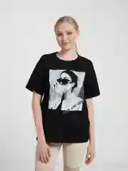 Черный футболка Oversize