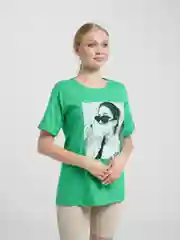 Салатовый футболка Oversize