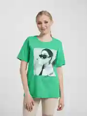 Салатовый футболка Oversize