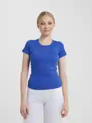 Синий футболка женская, хлопок